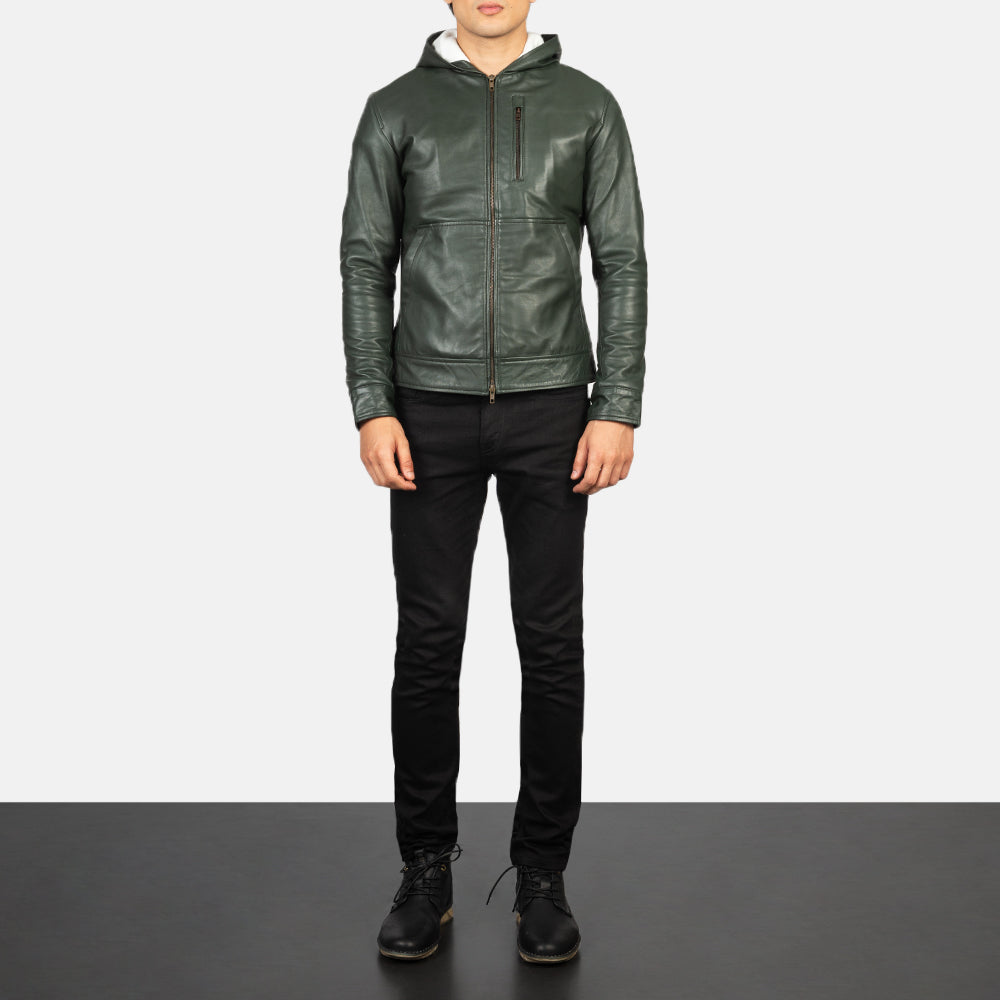 
Baston Chaqueta Bomber de Cuero para Hombre – alternate product view 3