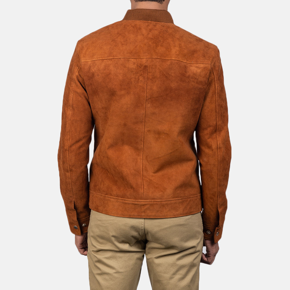 Blain Marrón Cazadora Bomber de Cuero para Hombre – Vista alternativa del producto 5
