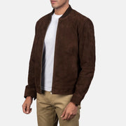 Blain Marrón Cazadora Bomber de Cuero para Hombre – Vista alternativa del producto 2