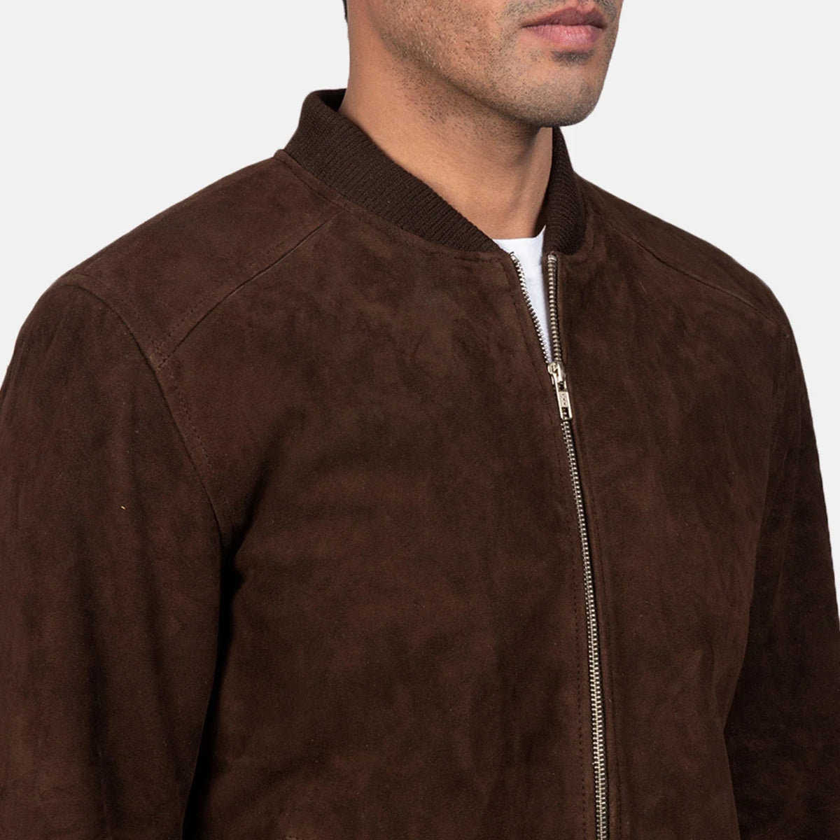 Blain Marrón Cazadora Bomber de Cuero para Hombre – Vista alternativa del producto 6