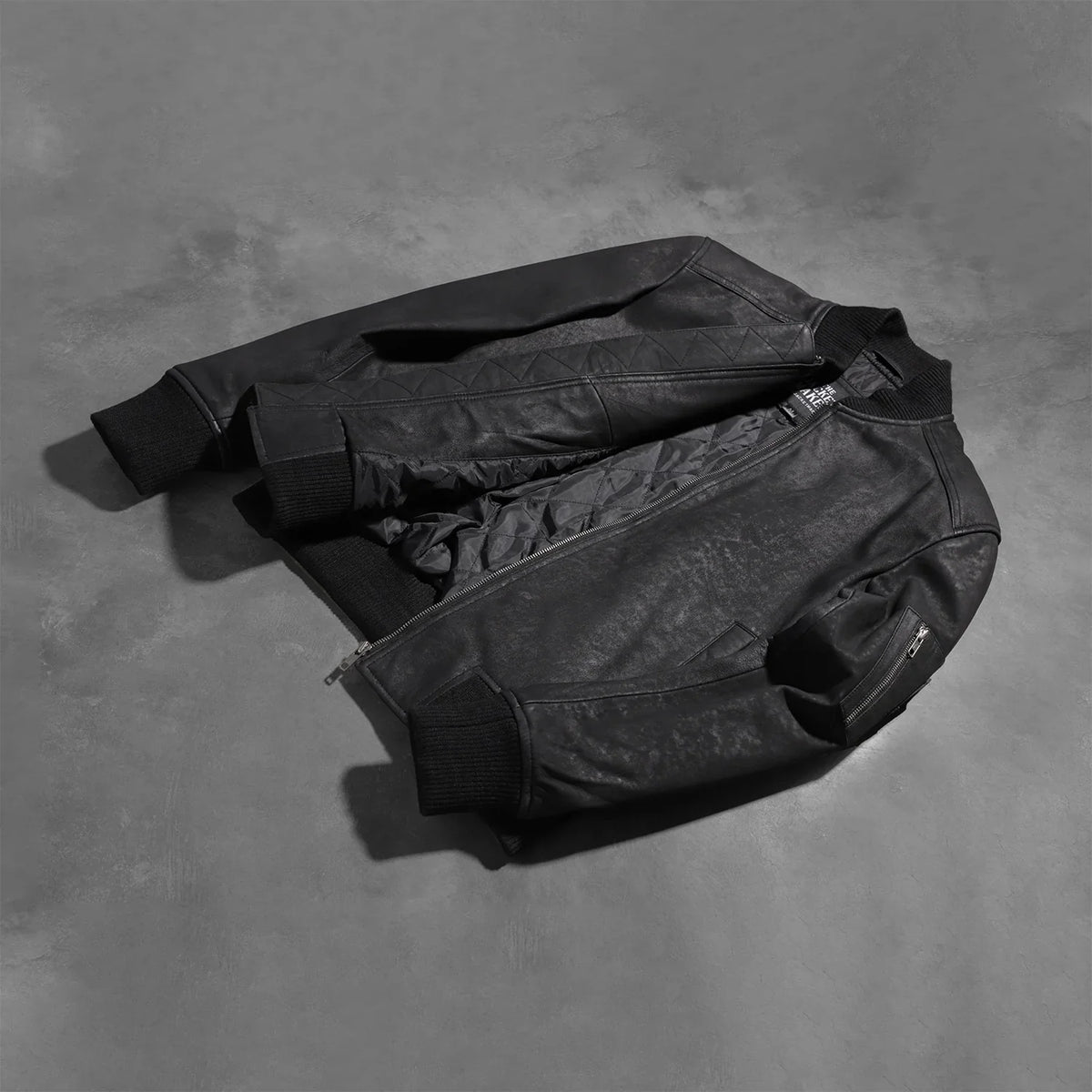 Bomia MA-1 Cazadora Bomber de Cuero para Hombre – Vista alternativa del producto 6