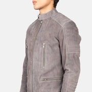 Damian Chaqueta Biker de Cuero para Hombre – Vista alternativa del producto 6