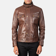 Darren Chaqueta Biker de Cuero para Hombre – Vista alternativa del producto 4