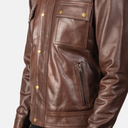 Darren Chaqueta Biker de Cuero para Hombre – Vista alternativa del producto 6