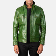 Darren Chaqueta Biker de Cuero para Hombre – Vista alternativa del producto 1