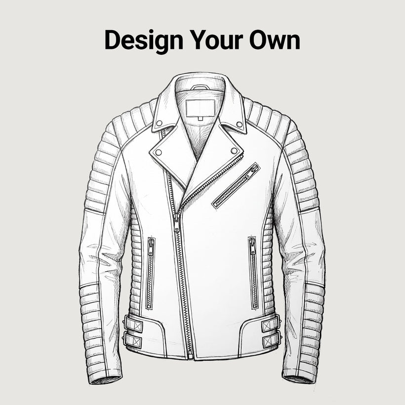 Design Your Own Chaqueta de Cuero para Mujer
