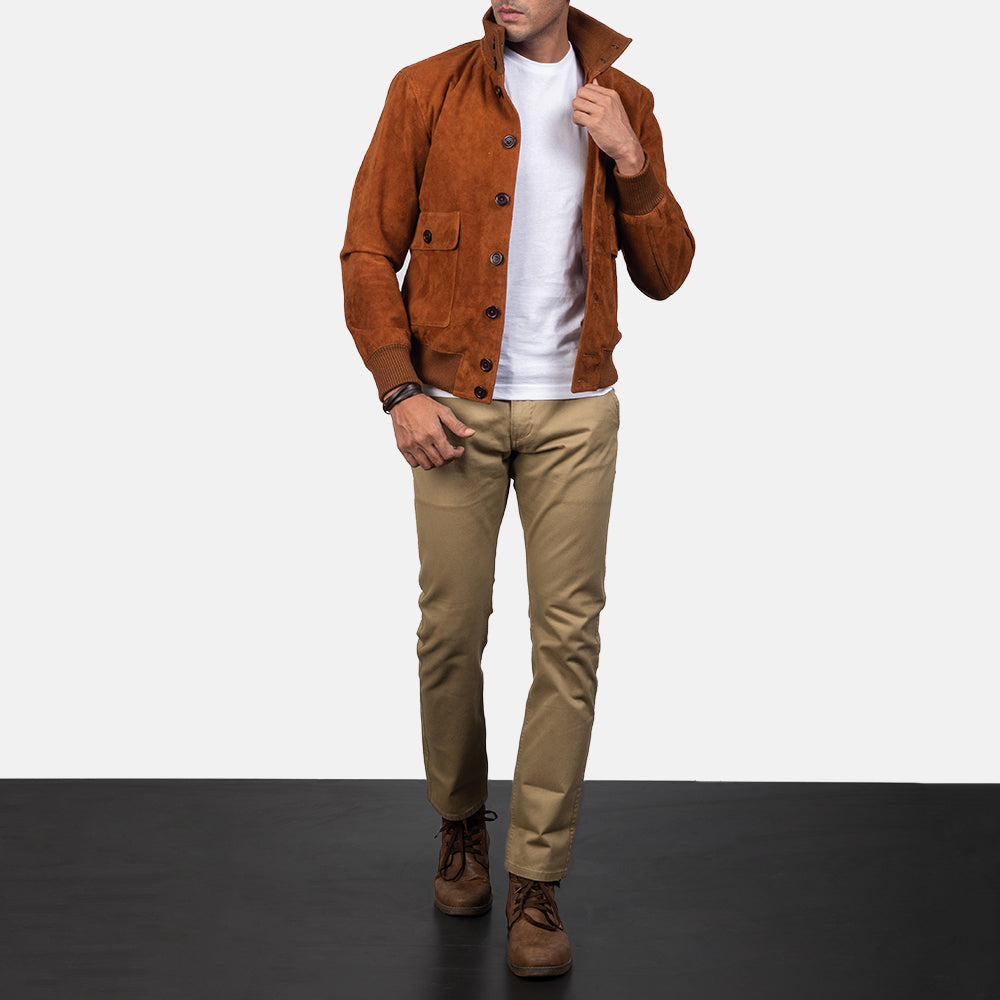 
Eaton Chaqueta Bomber de Cuero para Hombre – alternate product view 4