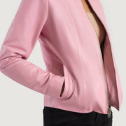 Elixir Collarless Chaqueta de Cuero para Mujer – Vista alternativa del producto 6