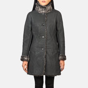 
Erica Shearling Abrigo de Cuero para Mujer – alternate product view 4