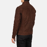 Fernando Acolchado Chaqueta Biker de Cuero para Hombre – Vista alternativa del producto 5