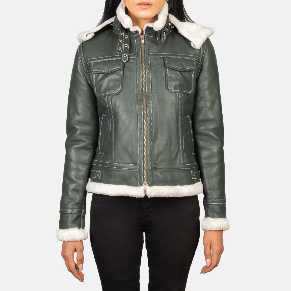 Fiona Hooded Chaqueta de Borrego para Mujer – Vista alternativa del producto 1