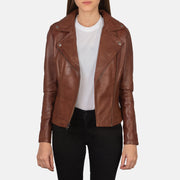Flashback Chaqueta Biker de Cuero para Mujer – Vista alternativa del producto 3