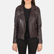 Flashback Chaqueta Biker de Cuero para Mujer – Vista alternativa del producto 3
