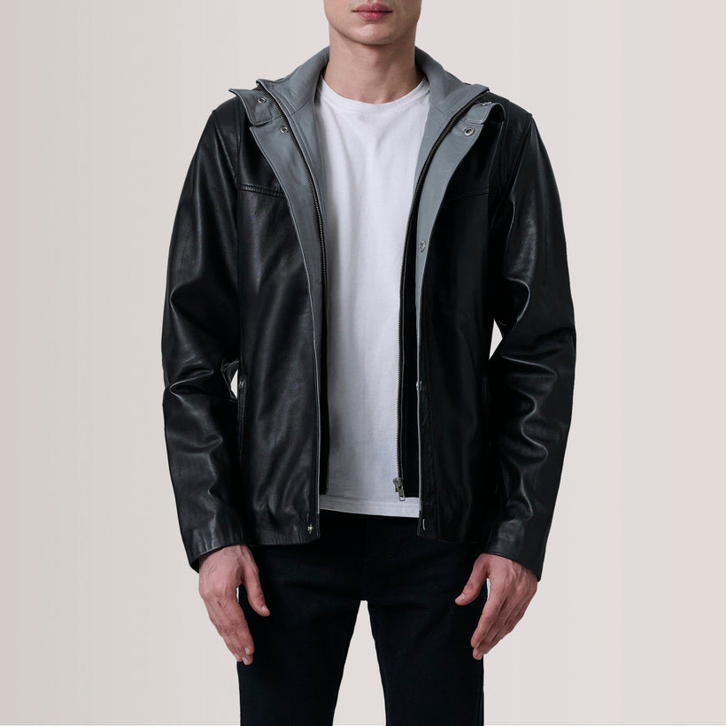 Henrik Chaqueta de Cuero para Hombre