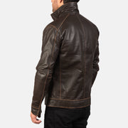 Hudson Chaqueta Biker de Cuero para Hombre – Vista alternativa del producto 5