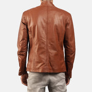 Ionic Chaqueta Biker de Cuero para Hombre – Vista alternativa del producto 4