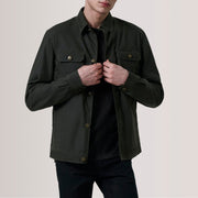 
Irwin Olive Waxed Canvas Field Chaqueta de Cuero para Hombre For Men in Olive Waxed Cotton Canvas - Vista frontal y silueta entallada | Comprar online