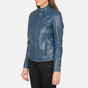 
Kelsee Chaqueta Biker de Cuero para Mujer – alternate product view 2