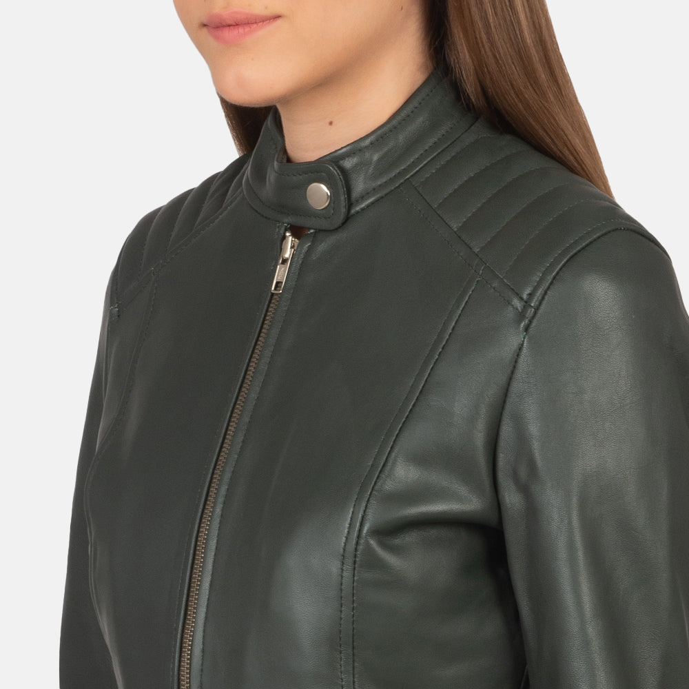 
Kelsee Chaqueta Biker de Cuero para Mujer – alternate product view 6
