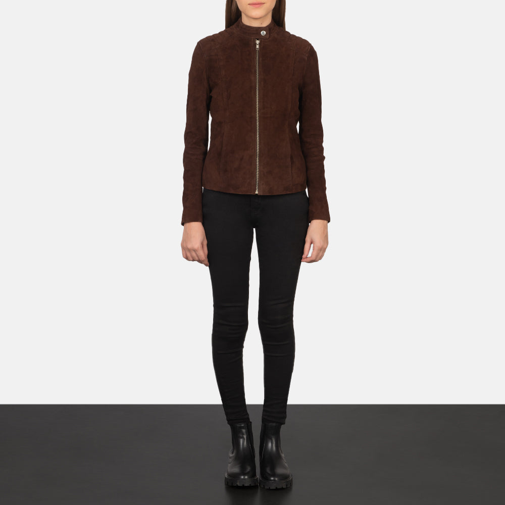
Kelsee Chaqueta Biker de Cuero para Mujer – alternate product view 3