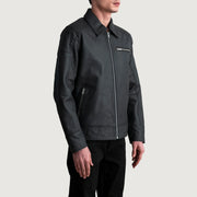 Lavendard Chaqueta Biker de Cuero para Hombre – Vista alternativa del producto 2