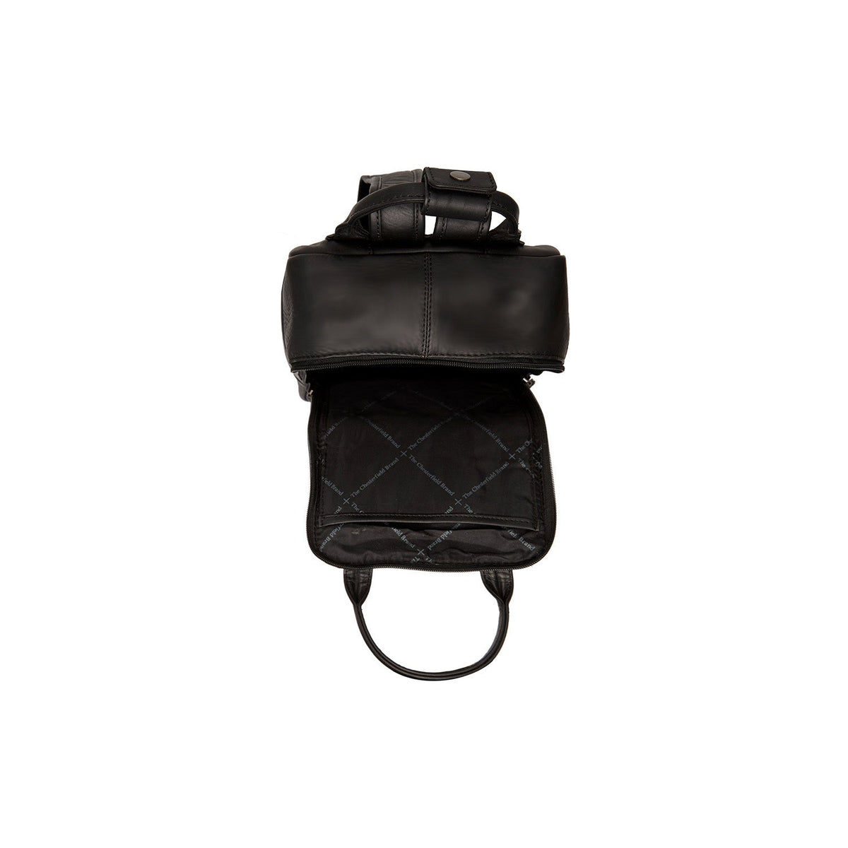 Solid Antique Brass Hardware &amp; Heavy-Duty Dual Zipper Detail on Bellary Full-Grain Leather Backpack para Mujer