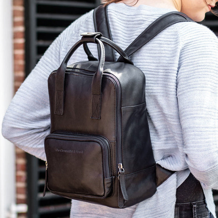 Bellary Full-Grain Leather Backpack para Mujer