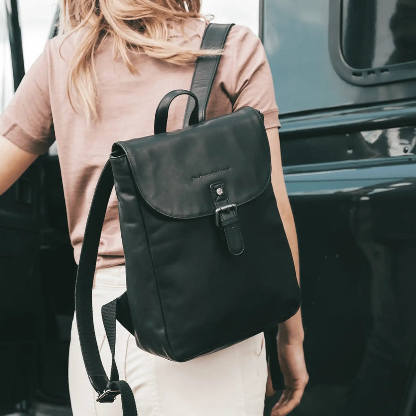 Vermont Full-Grain Leather Backpack para Mujer