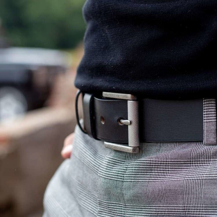 Aayden Full-Grain Cinturón de Cuero para Hombre