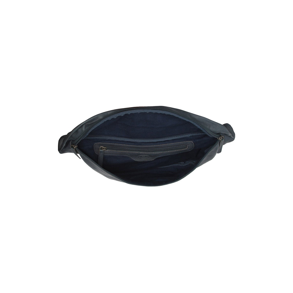 Kruger Full-Grain Cinturón de Cuero Bag para Mujer - Structured Side Profile Showing Gusset Depth &amp; Expansion Capacity