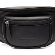 Vernio Full-Grain Cinturón de Cuero Bag para Mujer - Structured Side Profile Showing Gusset Depth &amp; Expansion Capacity