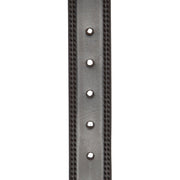 
Solid Antique Brass Hardware & Heavy-Duty Dual Zipper Detail on Manovo Cuero Flor Integral Belt para Hombre