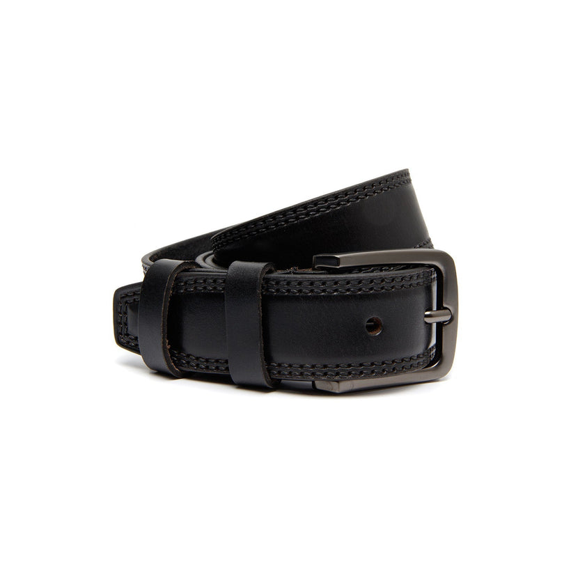 Manovo Full-Grain Cinturón de Cuero para Hombre