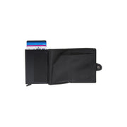 Albury Full-Grain Leather Card Holder para Mujer - Structured Side Profile Showing Gusset Depth &amp; Expansion Capacity