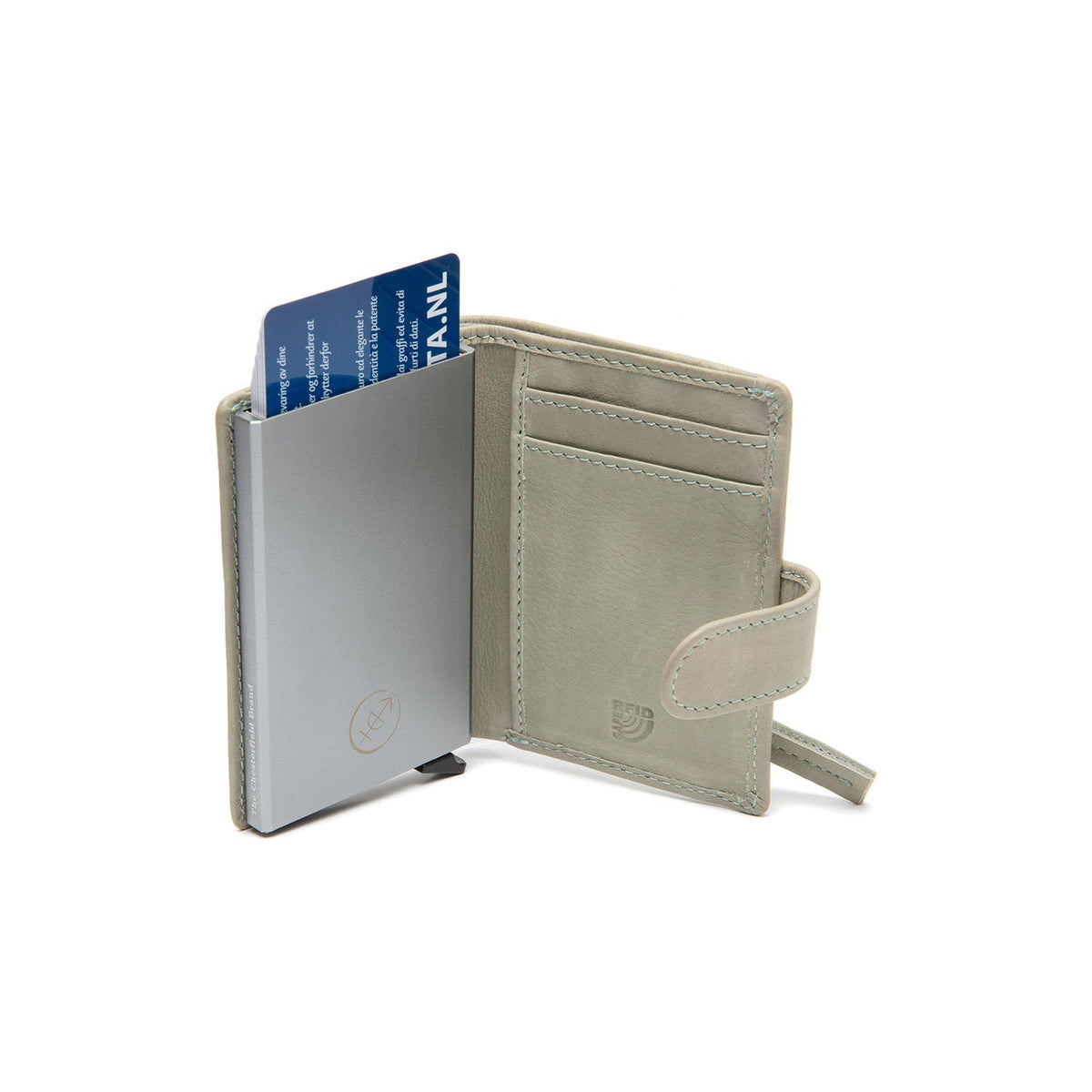 Kaunas Full-Grain Leather Card Holder para Mujer – Vista alternativa del producto 2