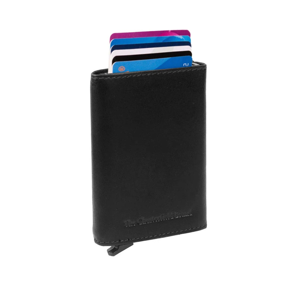 Lancaster Full-Grain Leather Card Holder para Mujer in Classic 100% Full-Grain Leather - Full Exterior Front Profile View | Comprar online