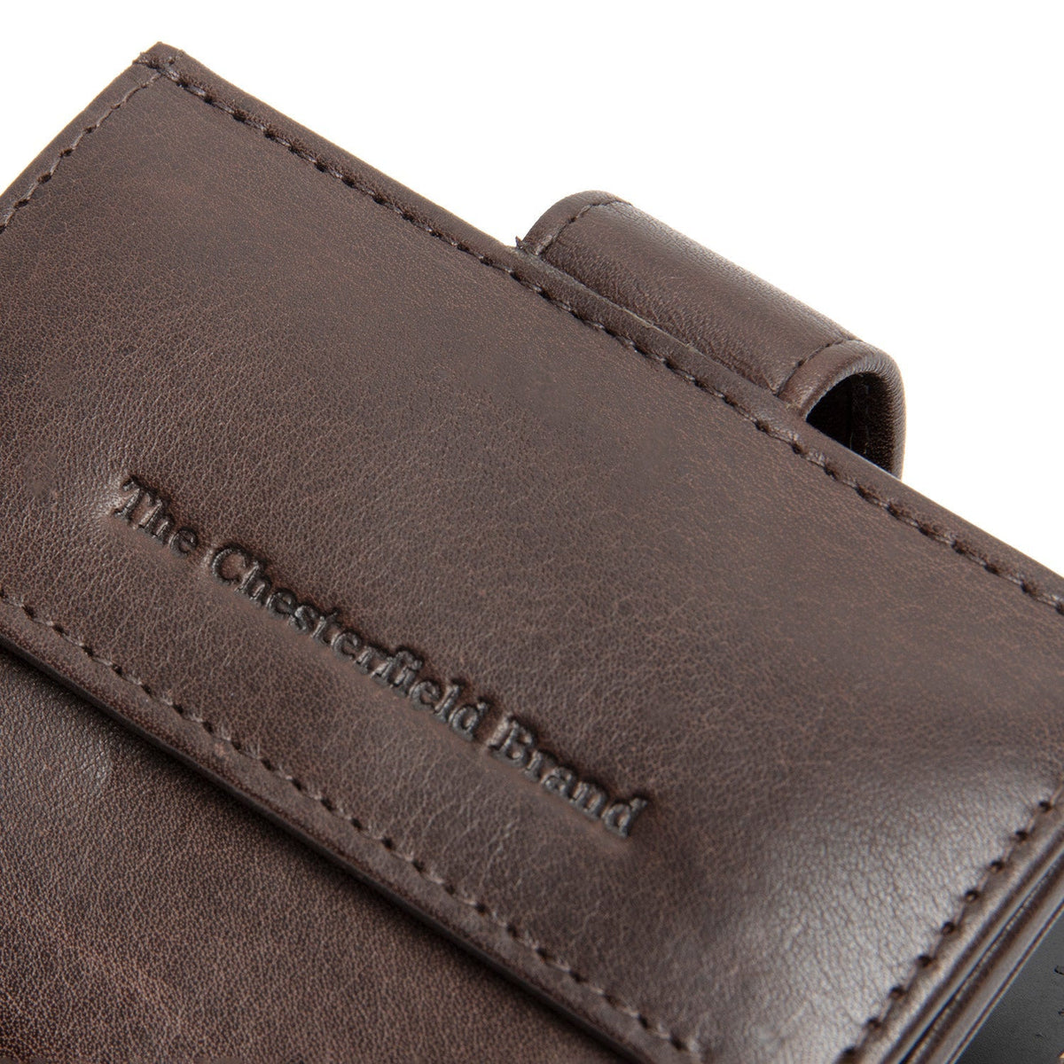 
Brown Leather Card Holder Lesina, detail view 3