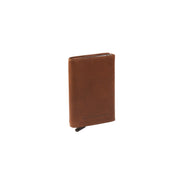 Cognac Leather Card Holder Palma, detail view 6