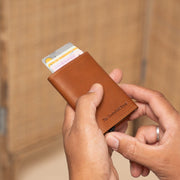 Palma Full-Grain Leather Card Holder para Mujer – Vista alternativa del producto 2