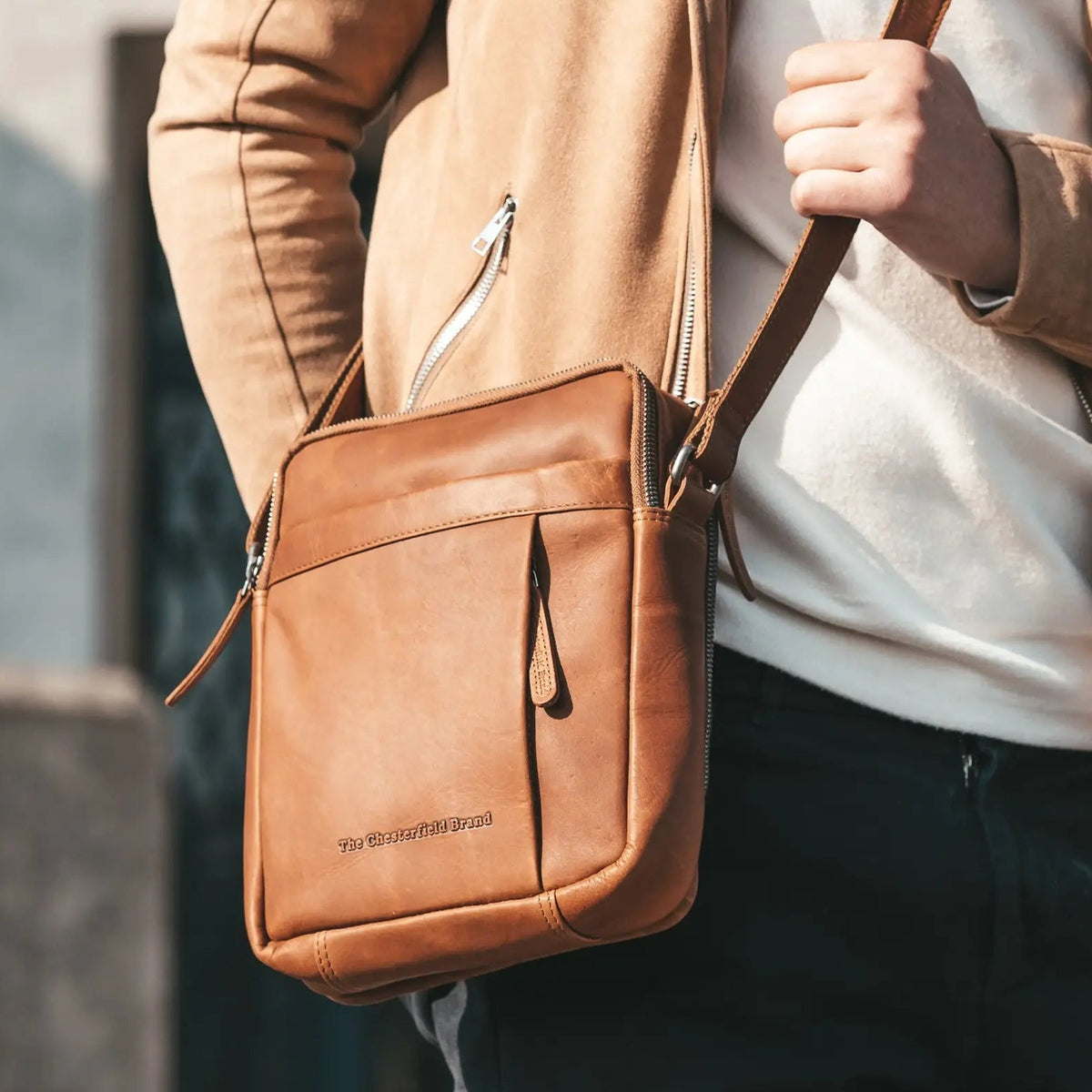 Reinforced Leather Base with Protective Metal Studs Detail