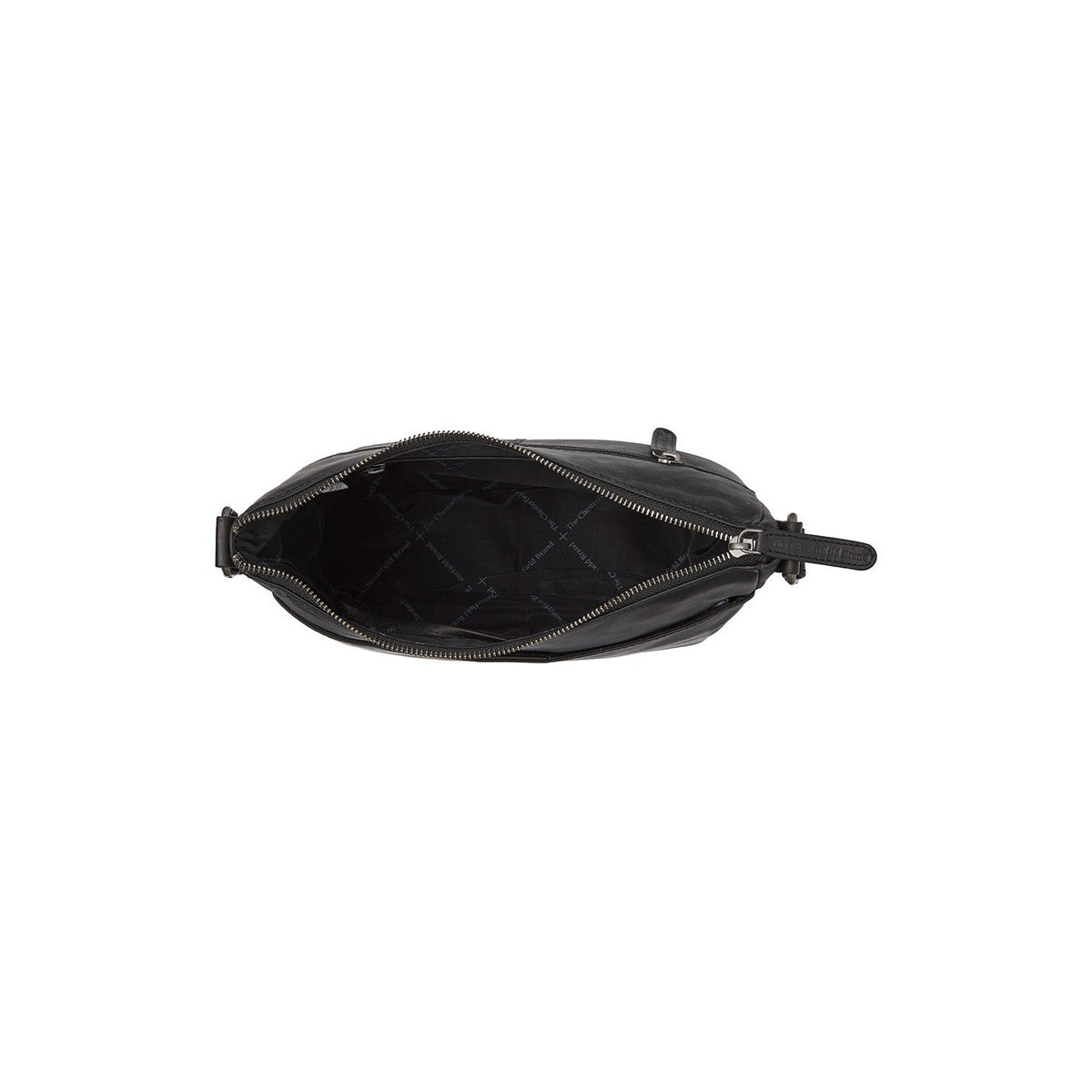 Henderson Full-Grain Leather Crossbody Bag para Mujer - Structured Side Profile Showing Gusset Depth &amp; Expansion Capacity