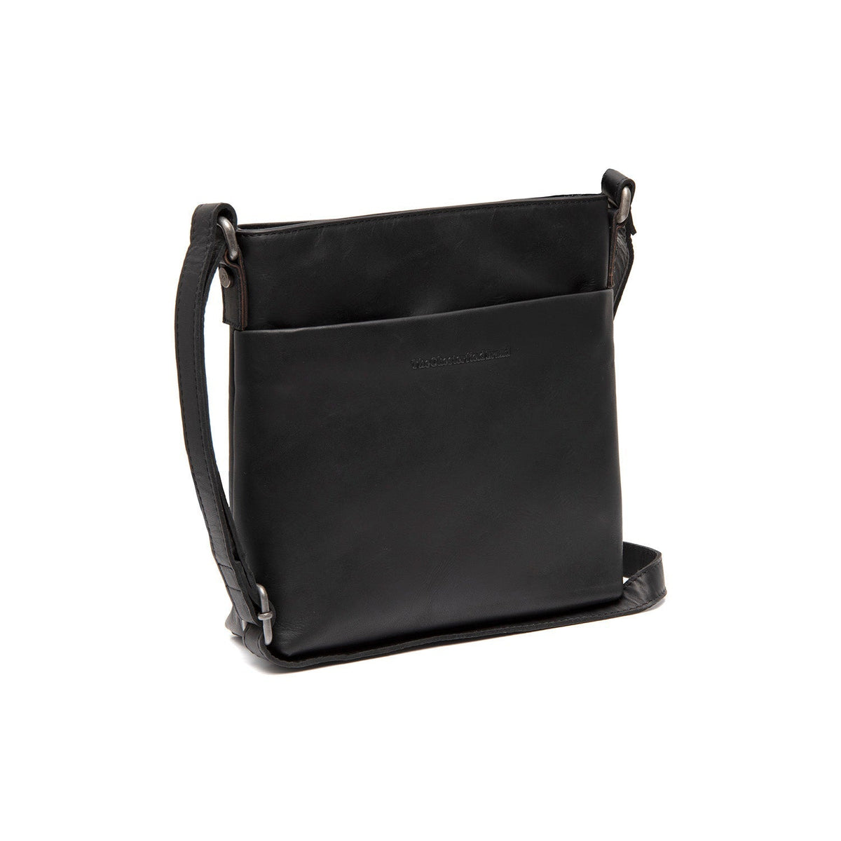 Navene Cuero flor integral Bolso cruzado in Classic 100% Full-Grain Leather - Full Exterior Front Profile View | Comprar online