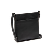 Navene Cuero flor integral Bolso cruzado in Classic 100% Full-Grain Leather - Full Exterior Front Profile View | Comprar online
