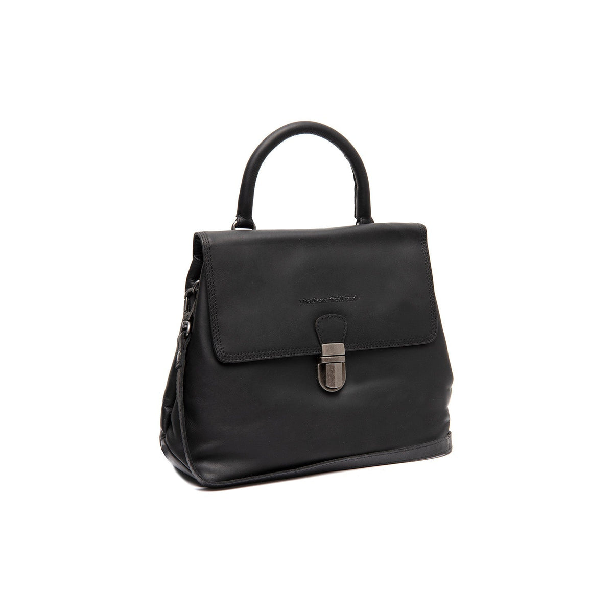 Angera Full-Grain Leather Handbag para Mujer in Classic 100% Full-Grain Leather - Vista frontal y silueta a medida | Comprar online