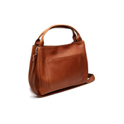 
Tailored Rib Cuffs & Hem Craftsmanship Construction Detail on Fioline Bolso de mano de cuero flor