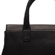 
Vista de detalle of Classic Collar & Heavy-Duty Zipper Hardware on Garda Bolso de mano de cuero flor