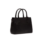
Tailored Rib Cuffs & Hem Craftsmanship Construction Detail on Garda Bolso de mano de cuero flor