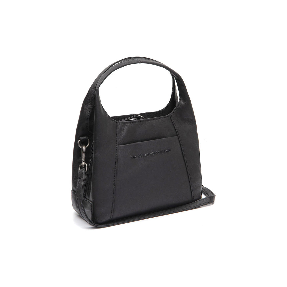 Lunera Full-Grain Leather Handbag para Mujer in Classic 100% Full-Grain Leather - Vista frontal y silueta a medida | Comprar online