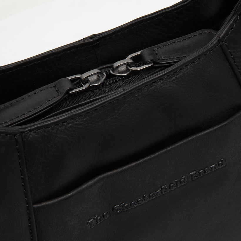 Classic 100% Full-Grain leather Goods - Back View Showing Tailored Shoulder Fit & Clean Hemline