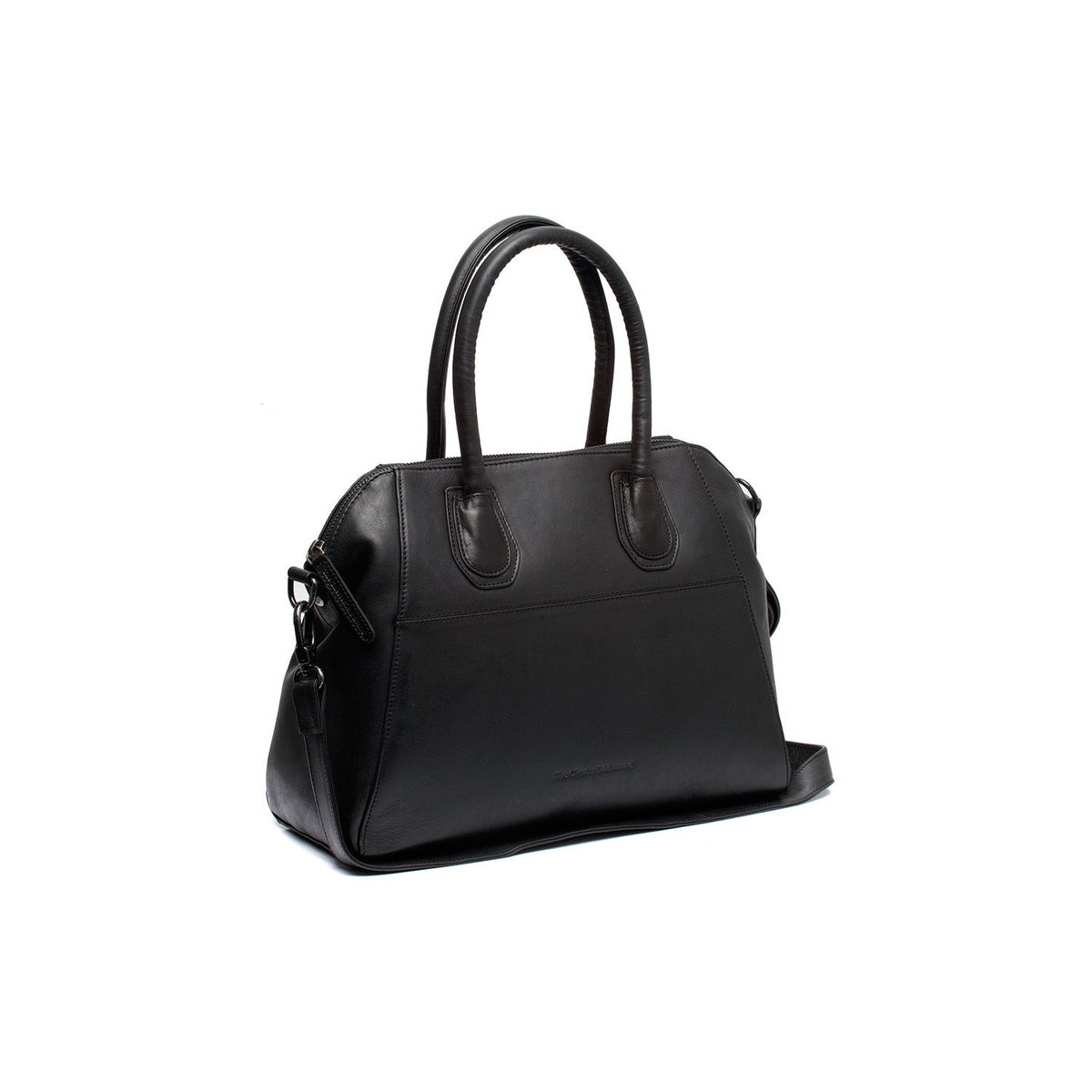 Marsala Full-Grain Leather Handbag para Mujer in Classic 100% Full-Grain Leather - Vista frontal y silueta a medida | Comprar online